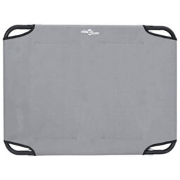 Vidaxl Dog Bed 80 X 55 X 18 Cm Steel Light Grey - thumbnail 6