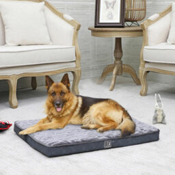 Pet Bed With Charcoal Infused Memory Foam - Dog Or Cat Orthopaedic Mattress With Zipped Cover & Anti-Slip Bottom - Large - thumbnail 4
