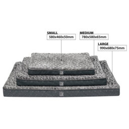 Pet Bed With Charcoal Infused Memory Foam - Dog Or Cat Orthopaedic Mattress With Zipped Cover & Anti-Slip Bottom - Large - thumbnail 9