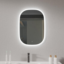 Plum&clay Arlo Led Illuminated Heated Anti-Fog Bathroom Mirror (W)60Cm (H)80Cm - thumbnail 1