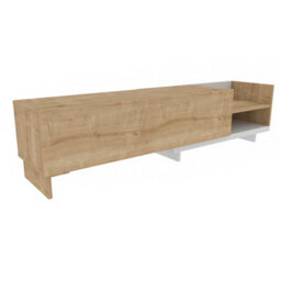 Decorotika Parion Tv Stand Tv Unit For Tvs Up To 47 Inch White And Sapphire Oak - thumbnail 5