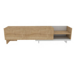 Decorotika Parion Tv Stand Tv Unit For Tvs Up To 47 Inch White And Sapphire Oak - thumbnail 4