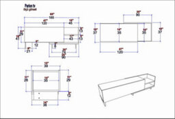 Decorotika Parion Tv Stand Tv Unit For Tvs Up To 47 Inch White And Sapphire Oak - thumbnail 7