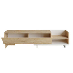 Decorotika Parion Tv Stand Tv Unit For Tvs Up To 47 Inch White And Sapphire Oak - thumbnail 6
