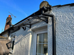 Canofix UK Canofix Door Canopy Pc 3000 Width X 650 Projection (Black Bracket - Clear Sheet) - thumbnail 5
