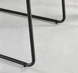 Furniturebox Seattle Scandi Inspired Glass And Black Metal Leg Square Dining Table & 4 Cream Pesaro Velvet Black Leg Chairs - thumbnail 9