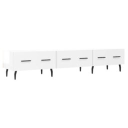 Berkfield Sturdy Tv Cabinet High Gloss White 150X36X30 Cm Engineered Wood - thumbnail 1