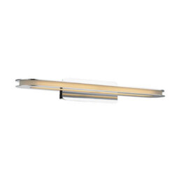 Luminosa Lighting Luminosa Modern Led Wall Lamp Chrome, Warm White 3000K 840Lm