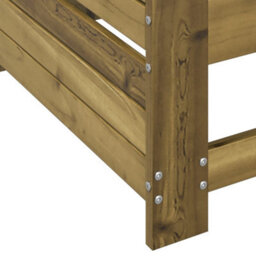 Berkfield Garden Armrest Sofa With Cushion Impregnated Wood Pine - thumbnail 8