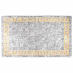 Berkfield Durable Rug Washable 120X180 Cm Grey Anti Slip - thumbnail 1