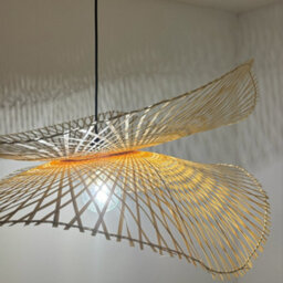 CGC Lighting Cgc Tulul Duo Large 56 Cm Bamboo Lamp Shade Easy Fit Lampshade - thumbnail 2