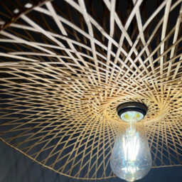 CGC Lighting Cgc Tulul Duo Large 56 Cm Bamboo Lamp Shade Easy Fit Lampshade - thumbnail 4