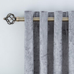 A.unique Home Twisted Metal Extendable Curtain Pole With Rings And Fittings (25/28mm) - Antique Brass , 120Cm - 220Cm Approx - thumbnail 3