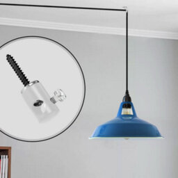 Ceiling Swag Hooks 2 Pcs Metal Chandelier Hooks For Hanging Spider Pendant Light, Fabric Wire Cable Fixture With Screws - thumbnail 5