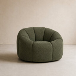 Where Saints Go Ltd Armchair Morrissey Accent Chair Basil Green Boucle Swivel Lounge Chair By Where Saints Go - thumbnail 2