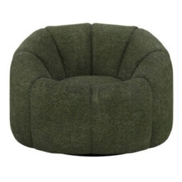 Where Saints Go Ltd Armchair Morrissey Accent Chair Basil Green Boucle Swivel Lounge Chair By Where Saints Go - thumbnail 3
