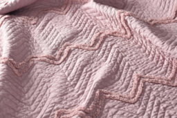 Smart Living Luxurious Zig-Zag Polyester Bedspread - Soft, Stylish, And Durable - thumbnail 5