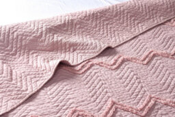 Smart Living Luxurious Zig-Zag Polyester Bedspread - Soft, Stylish, And Durable - thumbnail 4