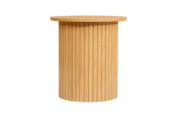 Brown Fluted Side Table Axel Birlea - thumbnail 6