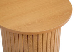 Brown Fluted Side Table Axel Birlea - thumbnail 7