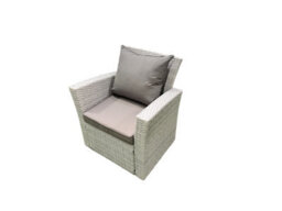 Fimous Outdoor Garden Furniture Sets 8 Seater Wicker Rattan Corner Sofa Sets With Rectangular Dining Table 2 Armchair Light Grey - thumbnail 7