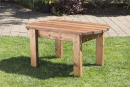 Charles Taylor Wooden Companion 2 X Chair Coffee Table Straight & Green Cushion - thumbnail 4