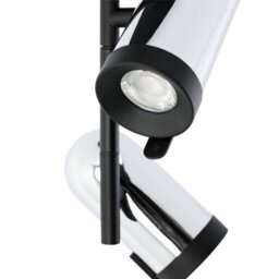 Luminosa Lighting Luminosa Orleans 2 Light Spotlight Chrome, Black, Gu10 - thumbnail 2