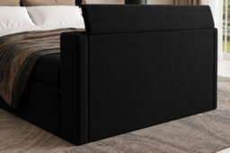 Luxury Derwent Tv Bed With 54 Inch Headboard, Dark Grey - thumbnail 3