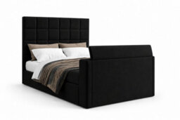 Luxury Derwent Tv Bed With 54 Inch Headboard, Dark Grey - thumbnail 7