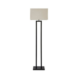 Valuelights Gloria Black Double Stem Metal Floor Lamp With Rectangular Lamp Shade - thumbnail 2