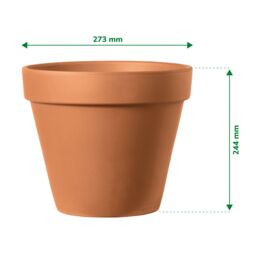 Verve Laleh Terracotta Grow Pot (Dia) 27.3Cm, (H)24.4Cm, 9L - thumbnail 6
