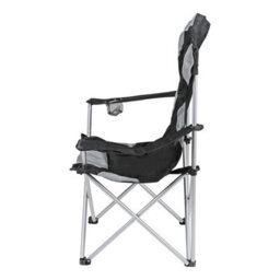 Foldable Padded Camping Chairs With Drink Holder And Magazine Pocket, High-Back Design - thumbnail 5