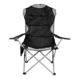 Foldable Padded Camping Chairs With Drink Holder And Magazine Pocket, High-Back Design - thumbnail 1