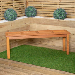 Samuel Alexander Outdoor 6 Person Rectangular Wooden Garden Dining Table, 2 Benches, Chairs With Green Parasol And Base Set - thumbnail 5