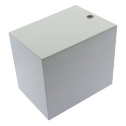 Long Life Lamps Company Matt White Finish Mini Cube Single Outdoor Wall Light Fixture Gu10 Zlc065W - thumbnail 3