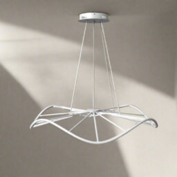 CGC Lighting Cgc Paraplu 1 Wave 90Cm White Led Ceiling Pendant Light Chandelier - thumbnail 2
