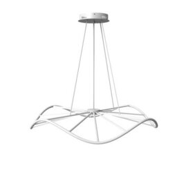CGC Lighting Cgc Paraplu 1 Wave 90Cm White Led Ceiling Pendant Light Chandelier - thumbnail 3