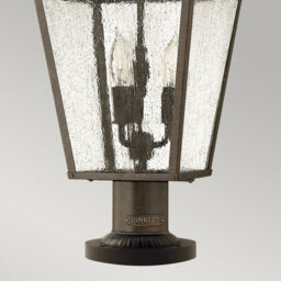 Luminosa Lighting Elstead Trellis 3 Light Outdoor Pedestal Light Regency Bronze Ip44, E14 - thumbnail 3