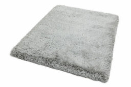 Handmade Rug, Luxurious Bedroom Rug, Easy To Clean Plain Dining Room Rug, Sparkle Rug, Silver Shaggy Rug-140Cm X 200Cm - thumbnail 3