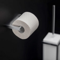 Cosmic Toilet Roll Holder, Silver Gloss, Wall-Mounted, 8,5 Cm. Collection The Grid - thumbnail 2