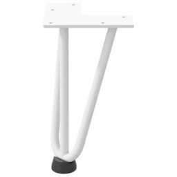 Berkfield Hairpin Legs For Coffee Table 4 Pcs White 20 Cm Solid Steel - thumbnail 5