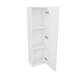 Rinse Bathrooms Designer 1200mm Wall Mounted Tall Unit Bathroom Storage Unit Tall Bathroom Storage Cabinet White - thumbnail 4