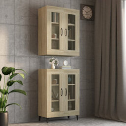Vidaxl Hanging Wall Cabinet Sonoma Oak 69.5X34X90 Cm - thumbnail 1