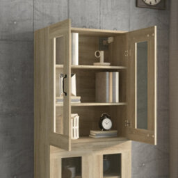 Vidaxl Hanging Wall Cabinet Sonoma Oak 69.5X34X90 Cm - thumbnail 7
