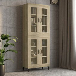 Vidaxl Hanging Wall Cabinet Sonoma Oak 69.5X34X90 Cm - thumbnail 6
