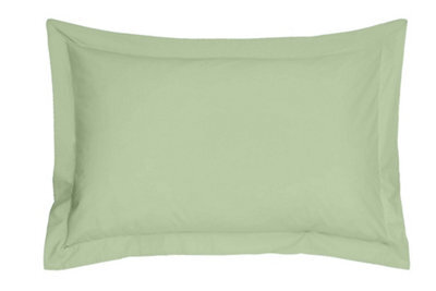 Smart Living Polycotton Oxford Percale Pillowcase Pair Non Iron - Green