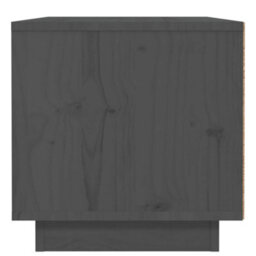 Berkfield Bedside Cabinet Grey 40X34X35 Cm Solid Wood Pine - thumbnail 6
