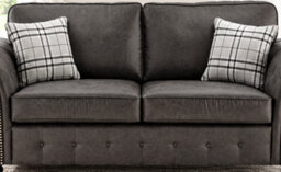 SC FURNITURE LIMITED Dark Grey Fabric 3 Seater Sofa Oldham - thumbnail 5