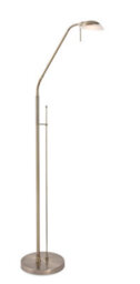 Luminosa Lighting Luminosa Madrid Led Reading Floor Lamp Antique Brass