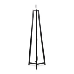 Valuelights Lottie Black Wood Tripod Floor Lamp Base